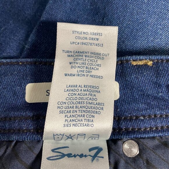 Seven7 Limited Edition Straight Leg Jeans Embellished Pockets SZ 22 - Picture 13 of 16